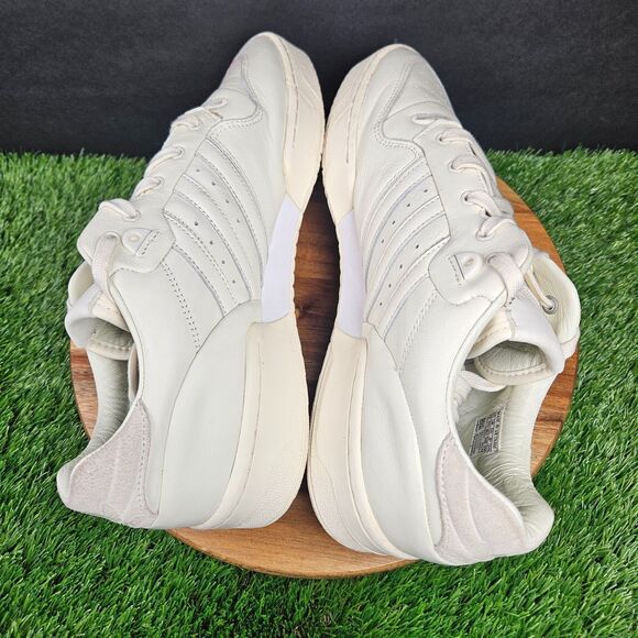 Adidas Rivalry Mens Size 12 Low Triple White Basketball Sneaker Shoes FV4432